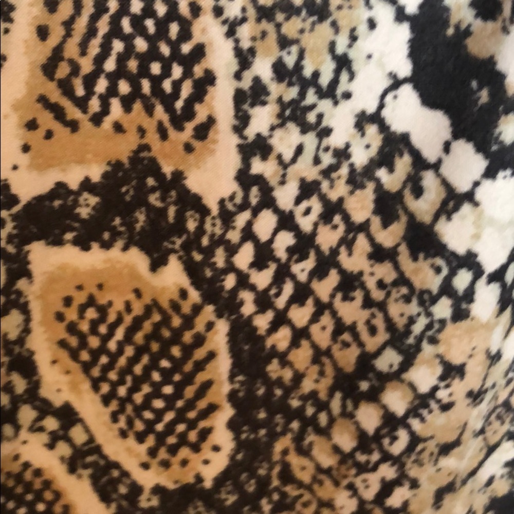 Snake Patterned V Neck - Picture 7 of 7